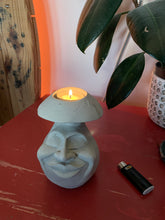 Load image into Gallery viewer, Raw Cement Funguy - Tea Light Holder

